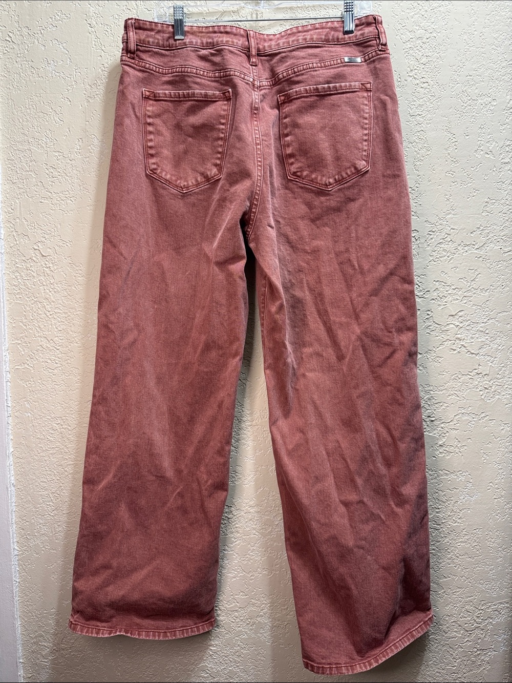 Kancan Wide Leg Jeans Women’s Size 15/31 Mauve Dusty Rose High Rise Denim - Picture 6 of 9